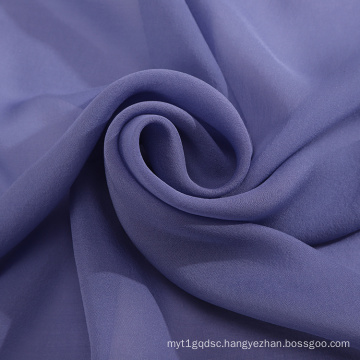 Chinese High Quailty Pure Color 100% Silk Chiffon Fabric For Dress